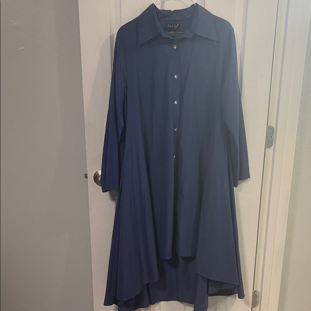 Navy Blue Women's Tunic Top